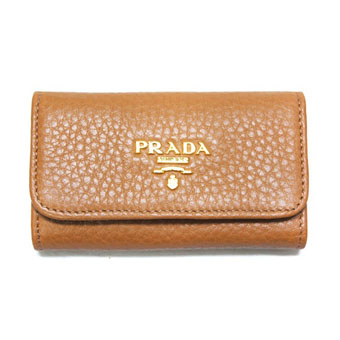 PRADA プラダ キーケース コピー 1M0222 6連キーケース VIT.DAINO 1 CARAMEL カーフキャラメル